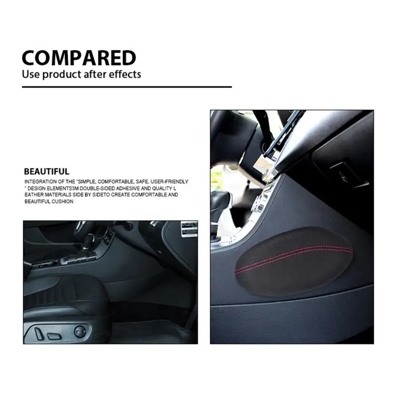2021 Universal Car Seat Cushion Foot Support Pillow Leather Leg Cushion Knee Pad Thigh Support Pillow Interior Car Accessories