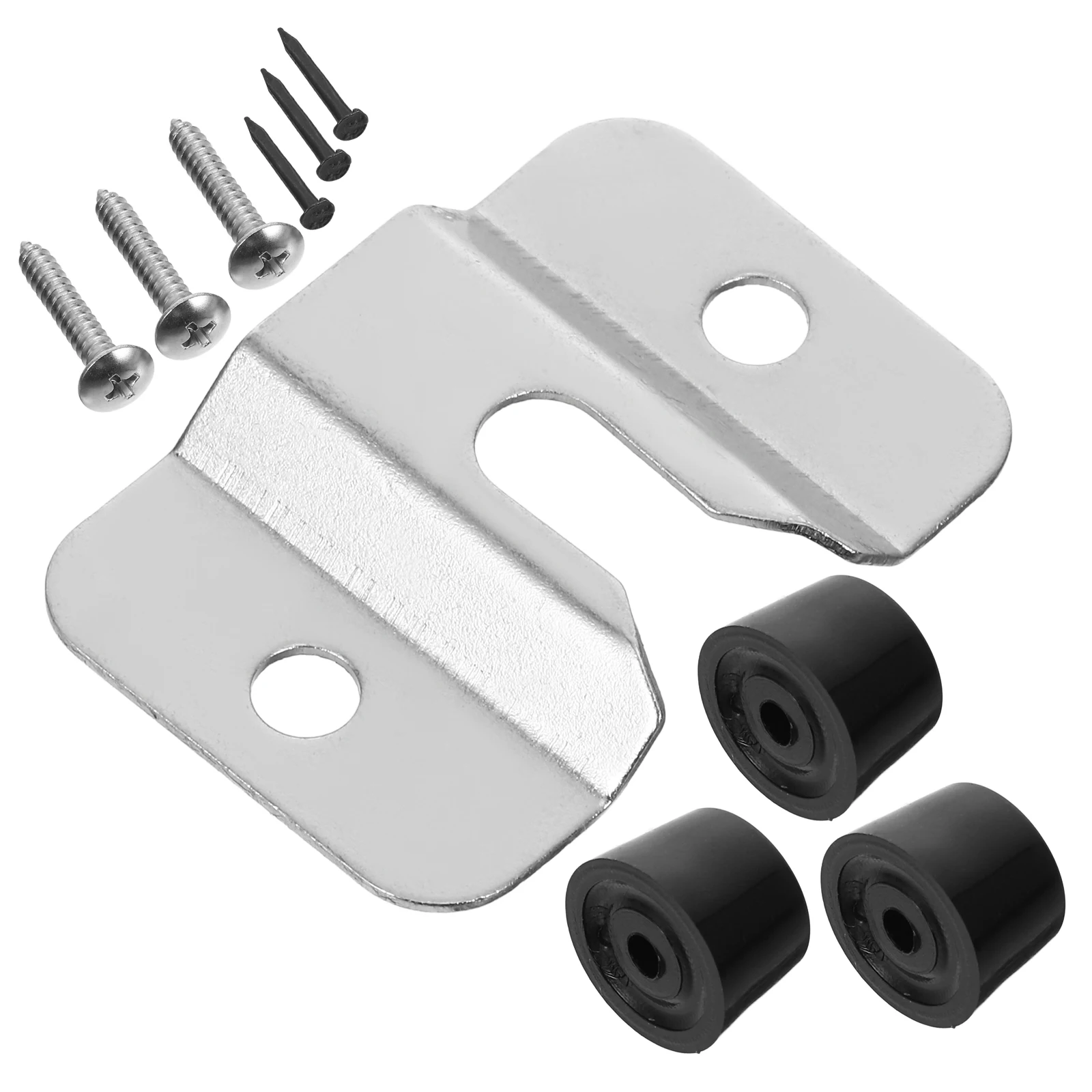 Dart Plate Bracket Set Stainless Steel Holder Wall Mounted Compatible Multifunctional Design Space Saving Home Office