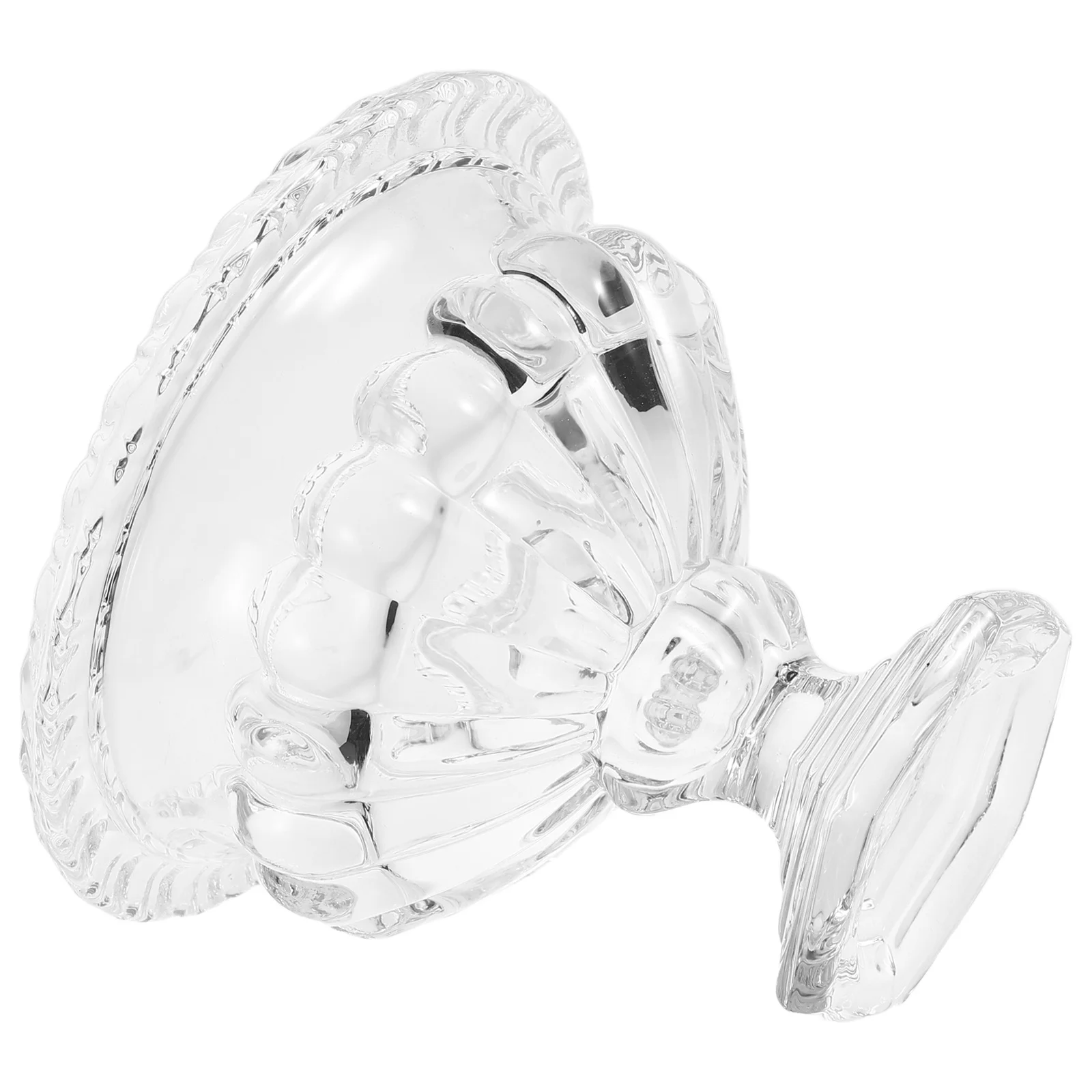 

Glass Ice Cream Cups Premium European Inspired Design Clear Glass Dessert Bowls for Sweets Refreshments Decorative Serving Tray