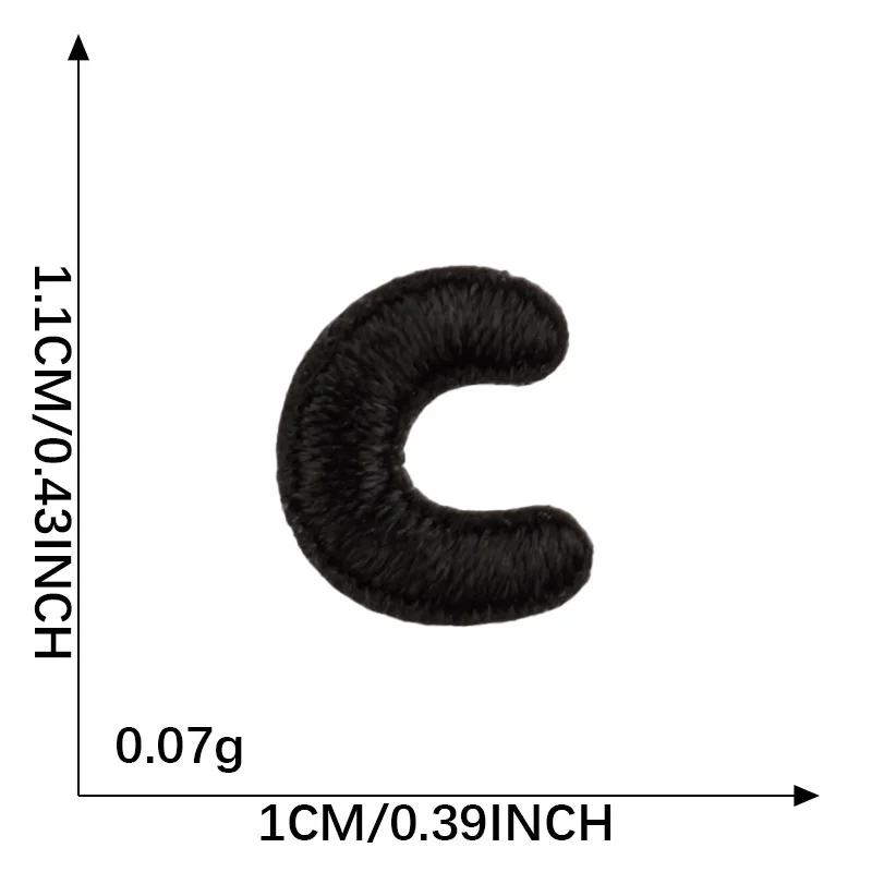 ABC Buchstaben Aufnäher zum Aufbügeln - usage example