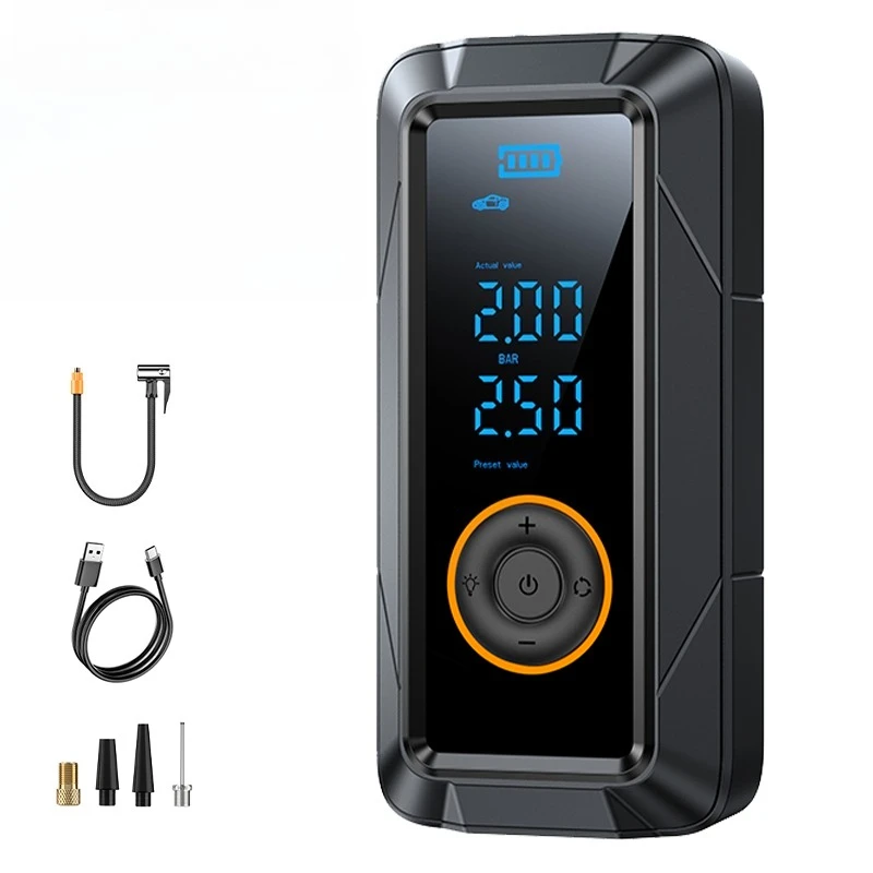 

LCD Digital Display, Mini, Portable, Automotive, Tire Inflator, Household, Electric, Air Compressor
