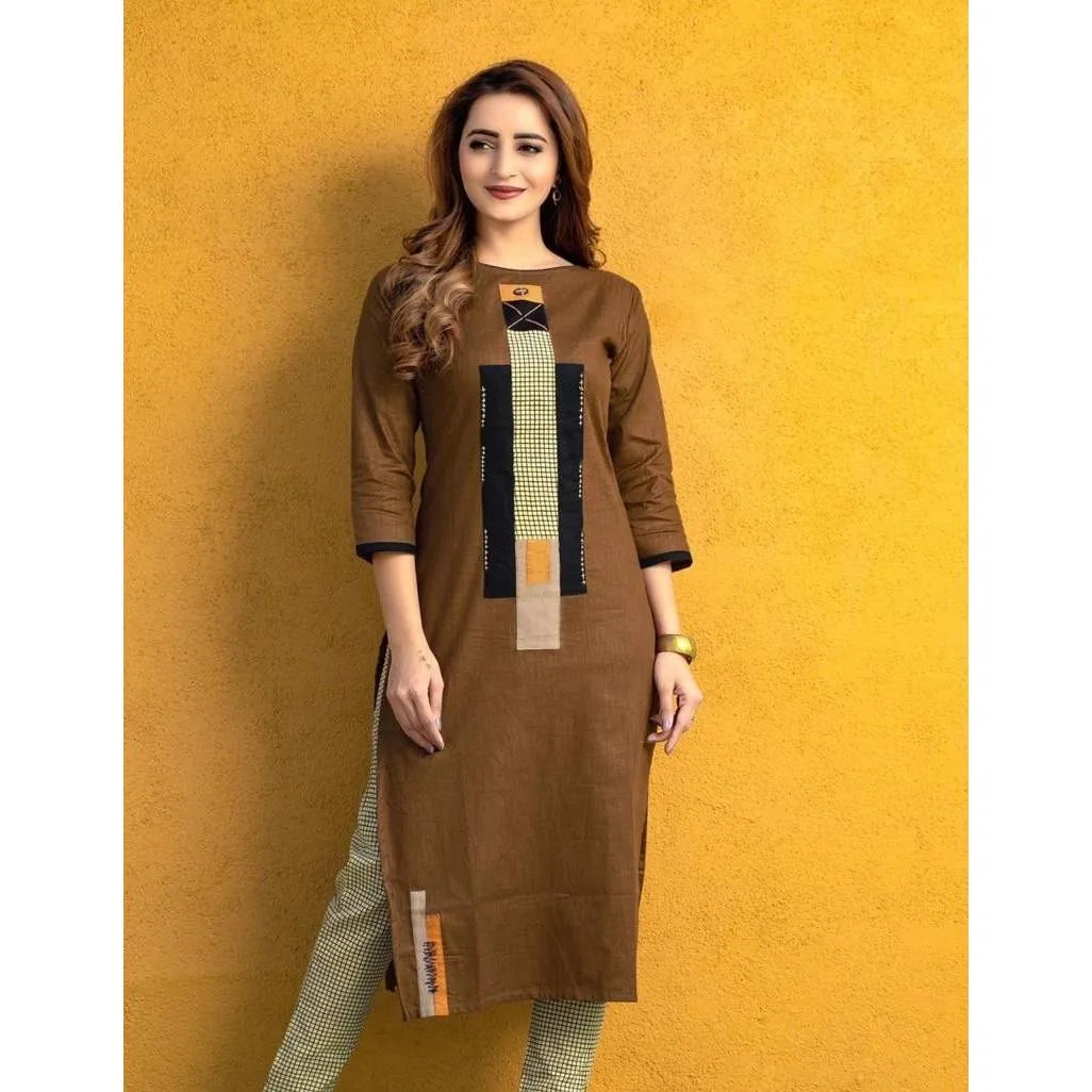 Muzułmańska Kurtta Damska Moda Wygodna Sukienka Prosta Krój Casual Etniczny Paw Muzułmańska Kurtta Turecka Abaja