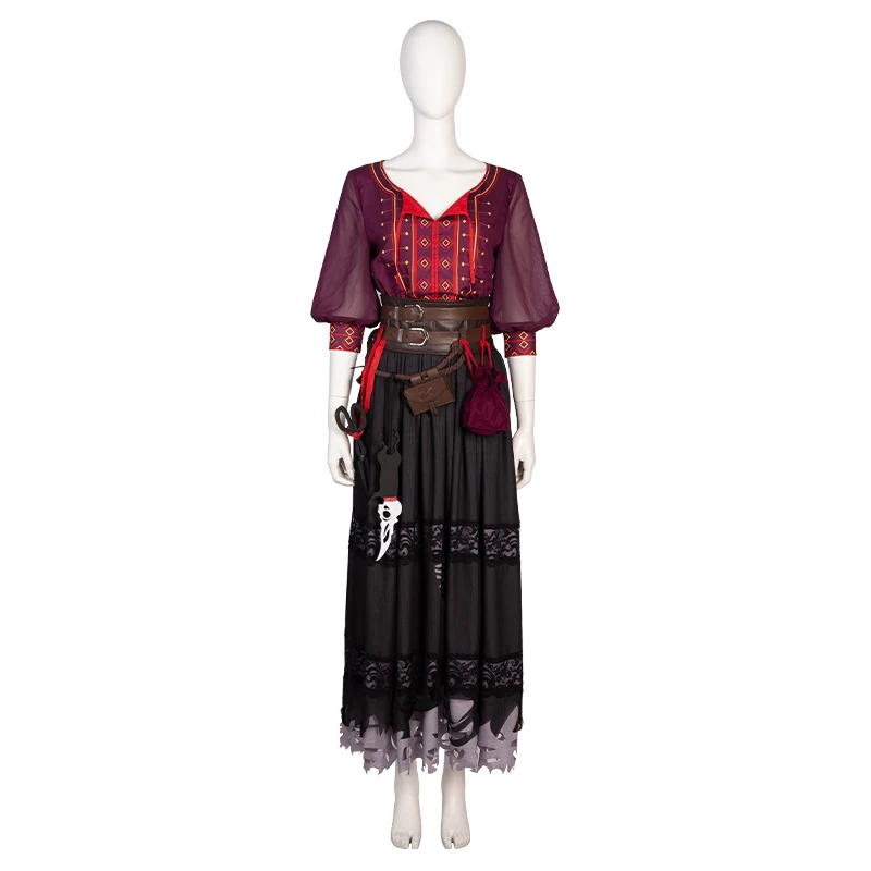 

Laudna Cosplay Critical Role Costume For Women Gothic Retro Dress Suit Halloween Carnival Ball Gown Party Witch Fighting Outfits