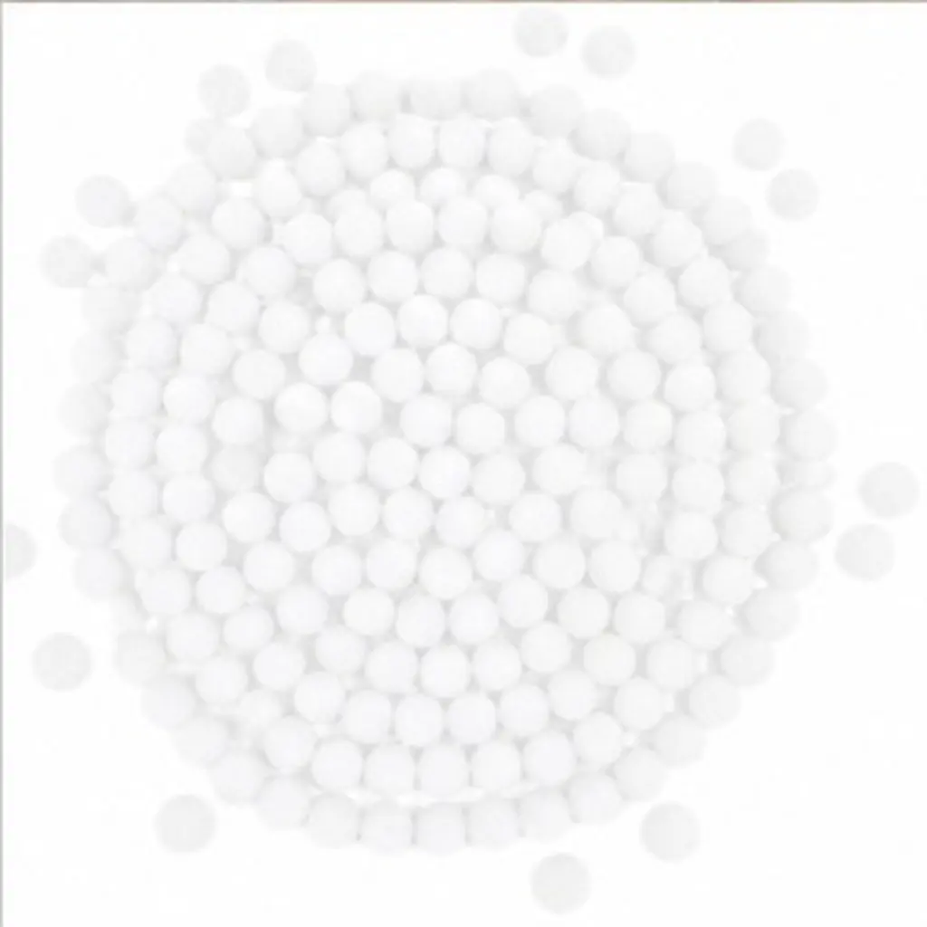 200Pcs White Polypropylene Pom Poms Soft Elastic Balls for Craft Making School Projects Christmas Holiday Decorations Garland