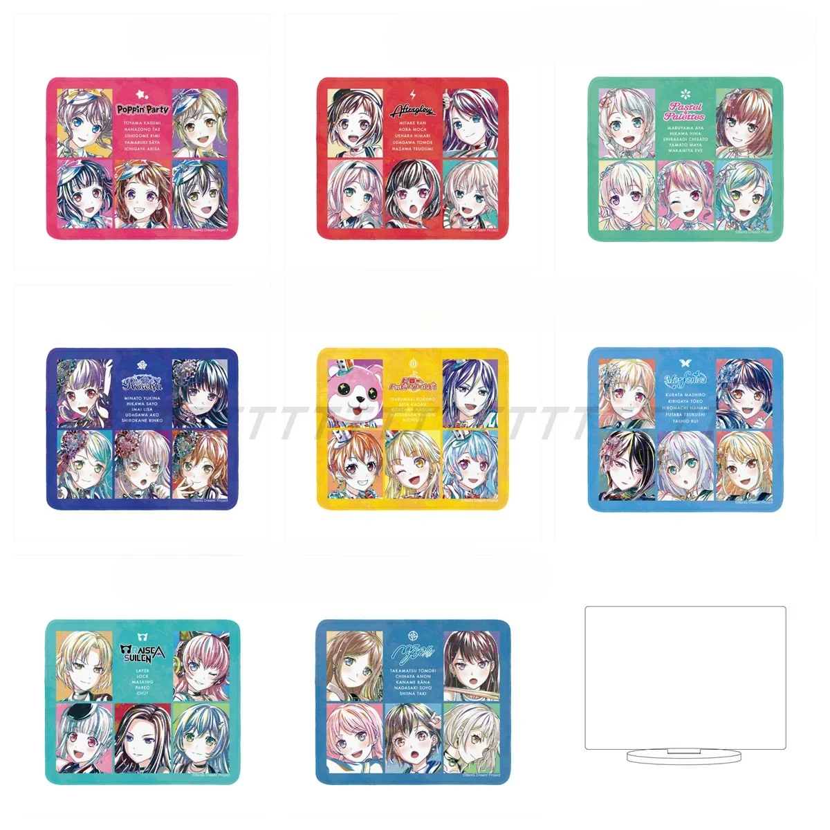 Game Hanazono Tae Hazawa Tsugumi Hikawa Hina Chisato Minato Acrylic Stand Doll Anime Figure Model Plate Cosplay Toy for Gift