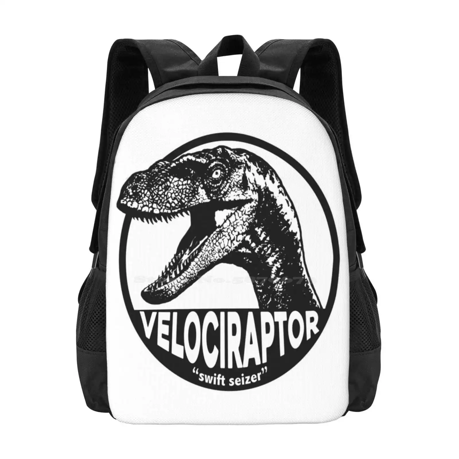 

Велоцираптор ( ) Школьная сумка Рюкзак большой емкости для ноутбука Велоцираптор Синие динозавры Доисторический мир
