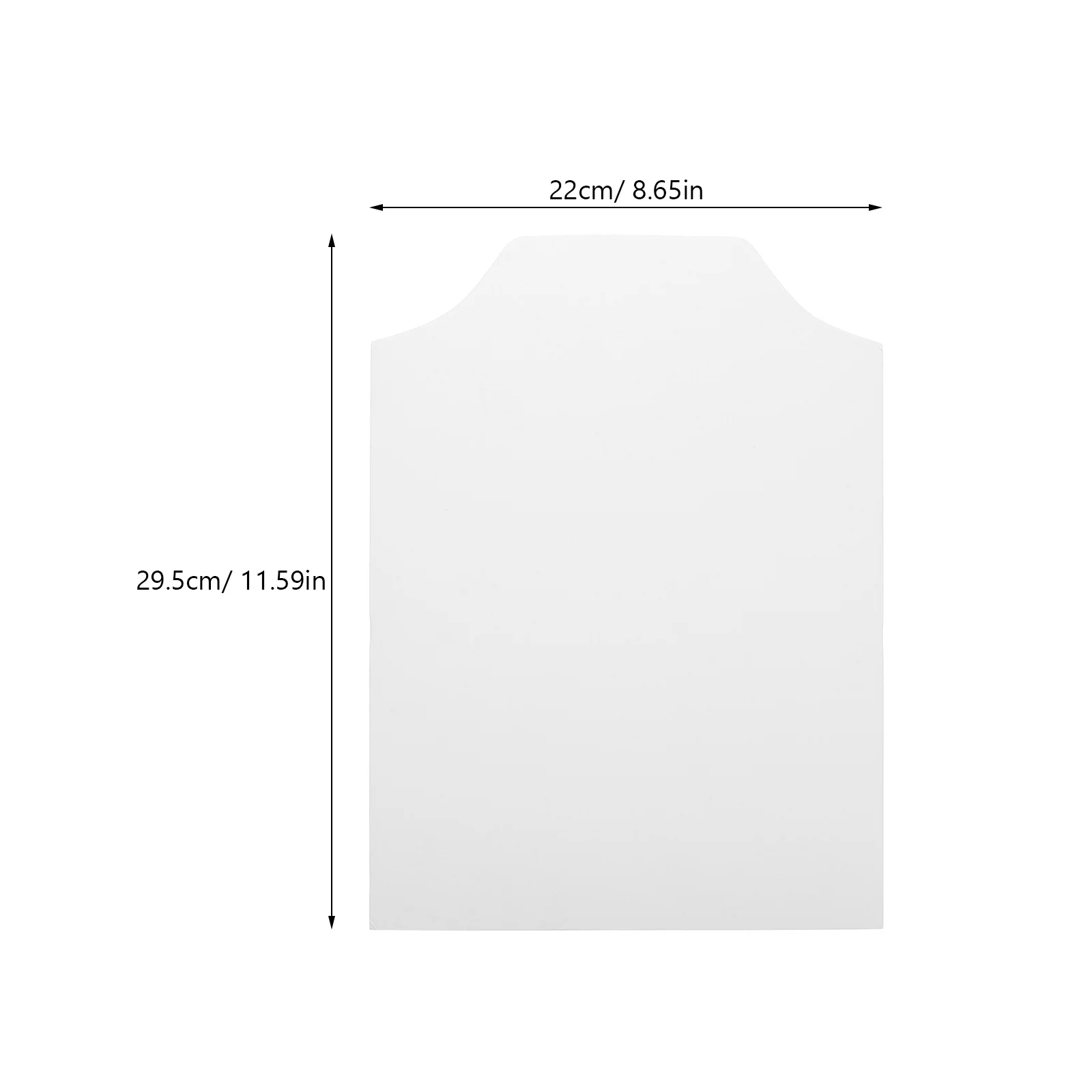 100 قطعة تغليف الملابس كرتون قميص شكل إدراج 22*30 سنتيمتر على الوجهين صفائح بيضاء قوية لتي شيرت حماية قابلة للطي