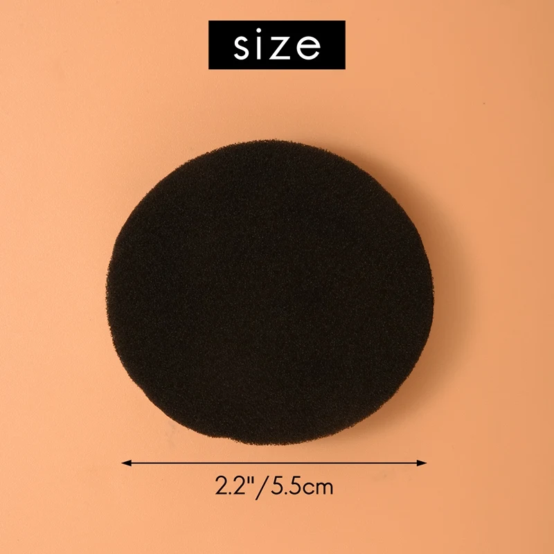 4 زوج 55 مللي متر استبدال سماعة وسادة يغطي ل سماعة سماعة أسود