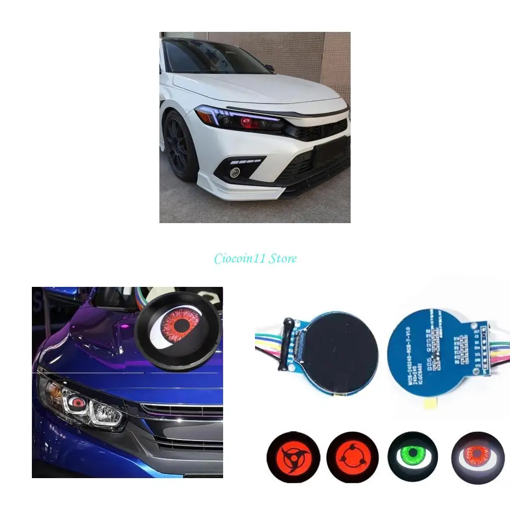 

Y1UB Automotive Devil Eye Headlights 12V LED Dynamic Eye Headlight Assembly