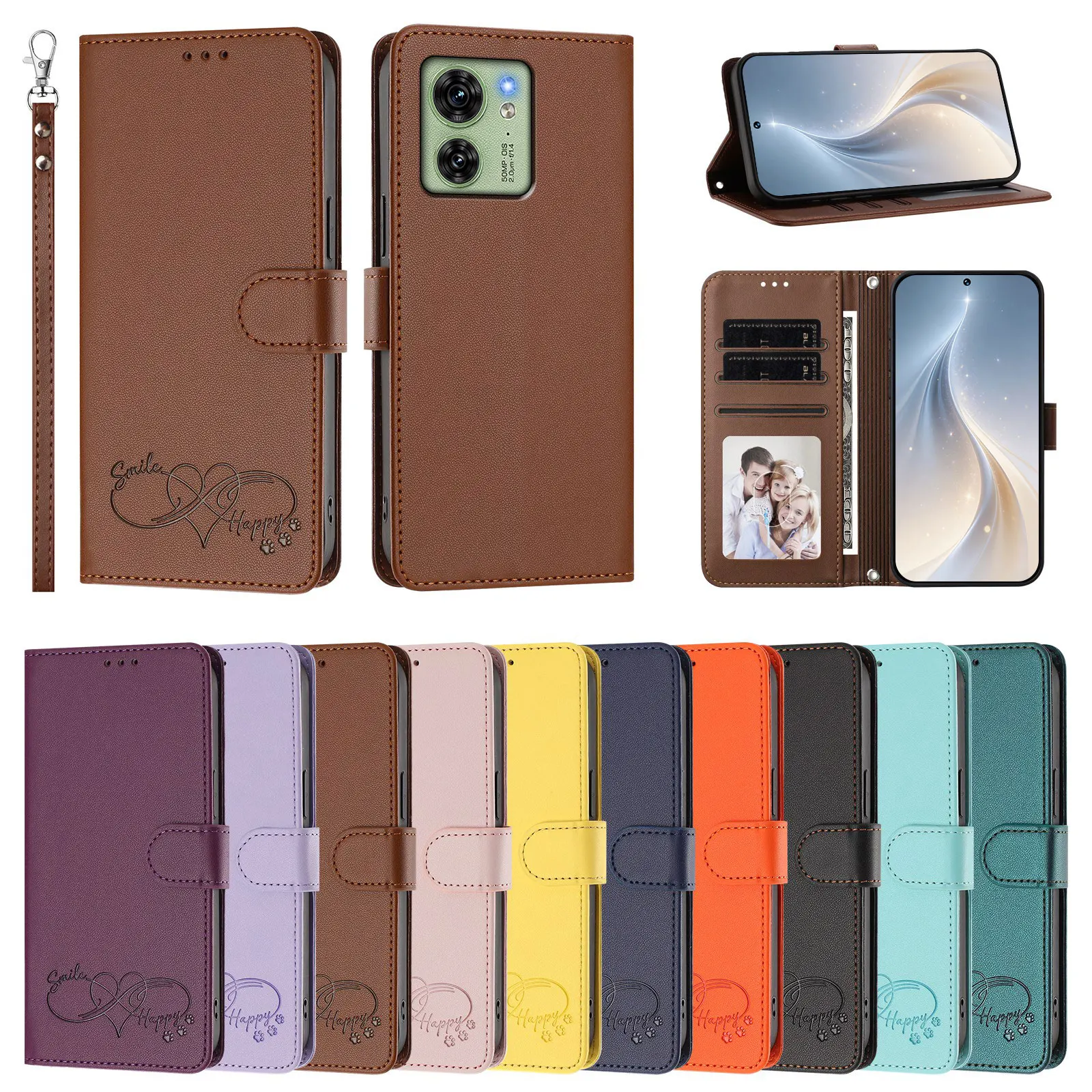 Мягкий кожаный магнитный чехол-кошелек для телефона Motorola Edge 40, 40 Neo, 40 Pro, 30 Fusion, 30 Ultra, 30 Pro, 30 Neo, 30.