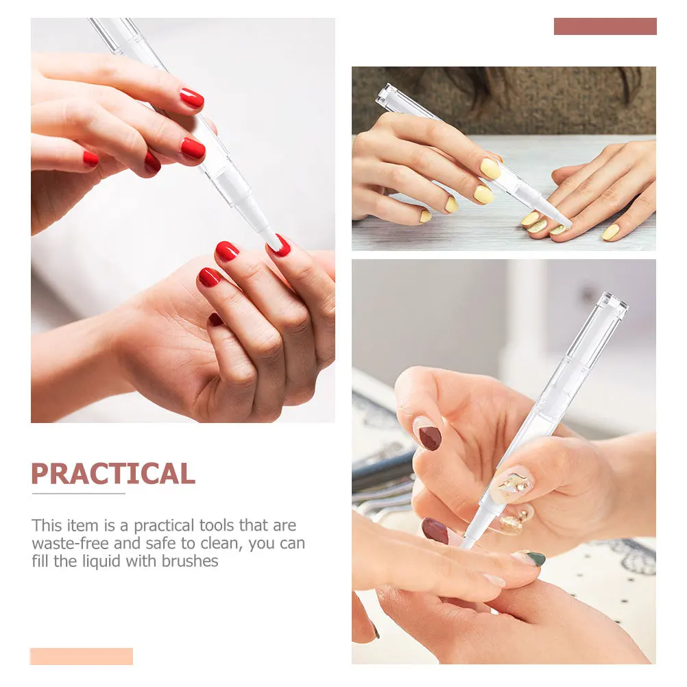 15 pezzi penne per olio per unghie trasparenti contenitori vuoti tubi riutilizzabili per smalto lucidalabbra penna liquida per la crescita delle ciglia