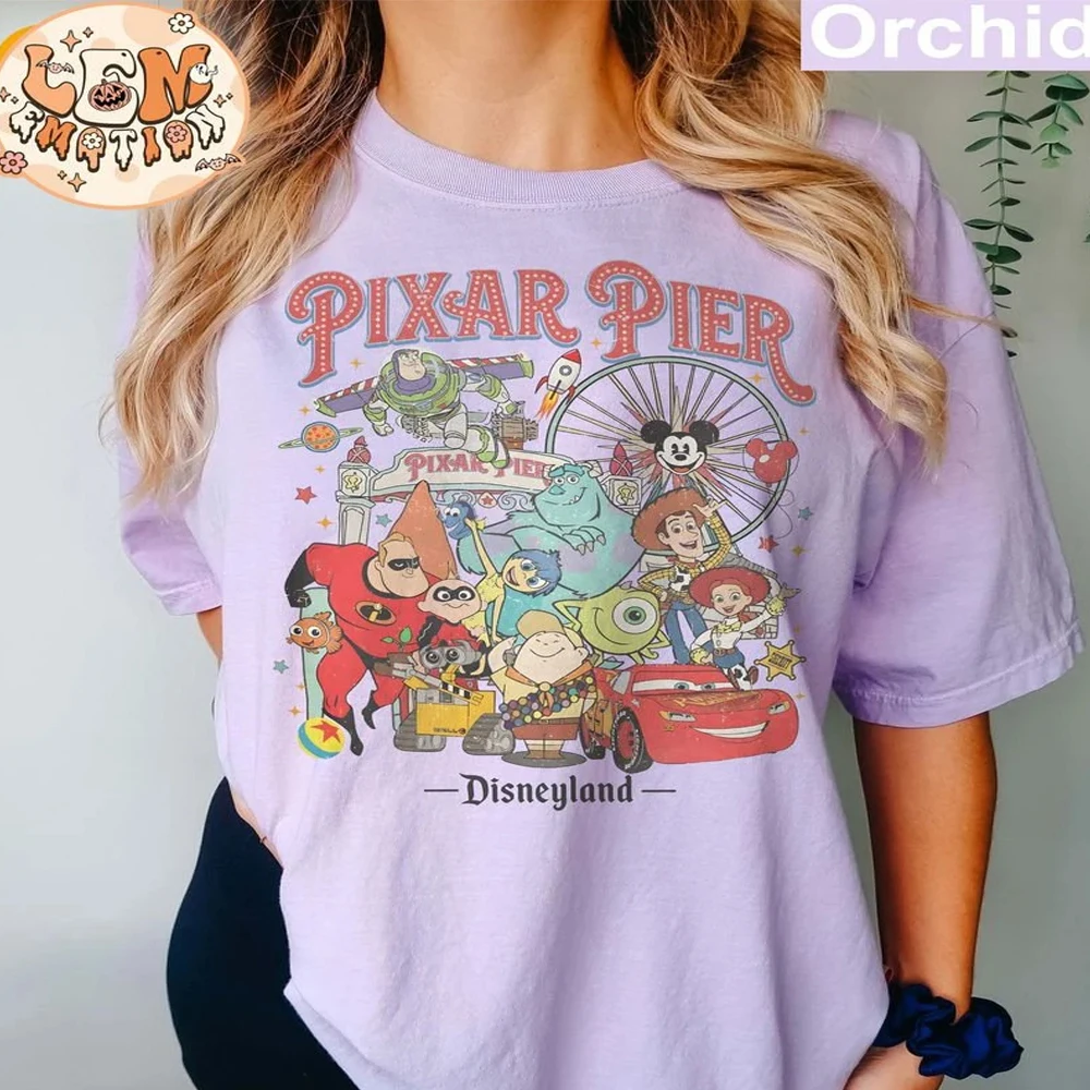 2025 Disney Family New Shirt Men's And Women's Comfortable Casual Sportswear Toy Story Cartoon Printed Fashion Versatile T-Shirt