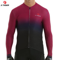 X-TIGER Cycling Jerseys Long Sleeves Autumn Quality Men Bike Jersey Slim Fit Comfortable Bicycle Clothing Sports Training Shirt