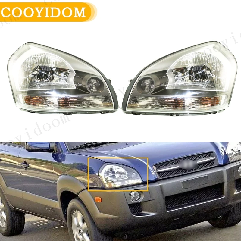 Daytime Running Lights Front Headlight Headlamp Driving Head Light For Hyundai Tucson 2005 2006 2007 2008 2009 2010