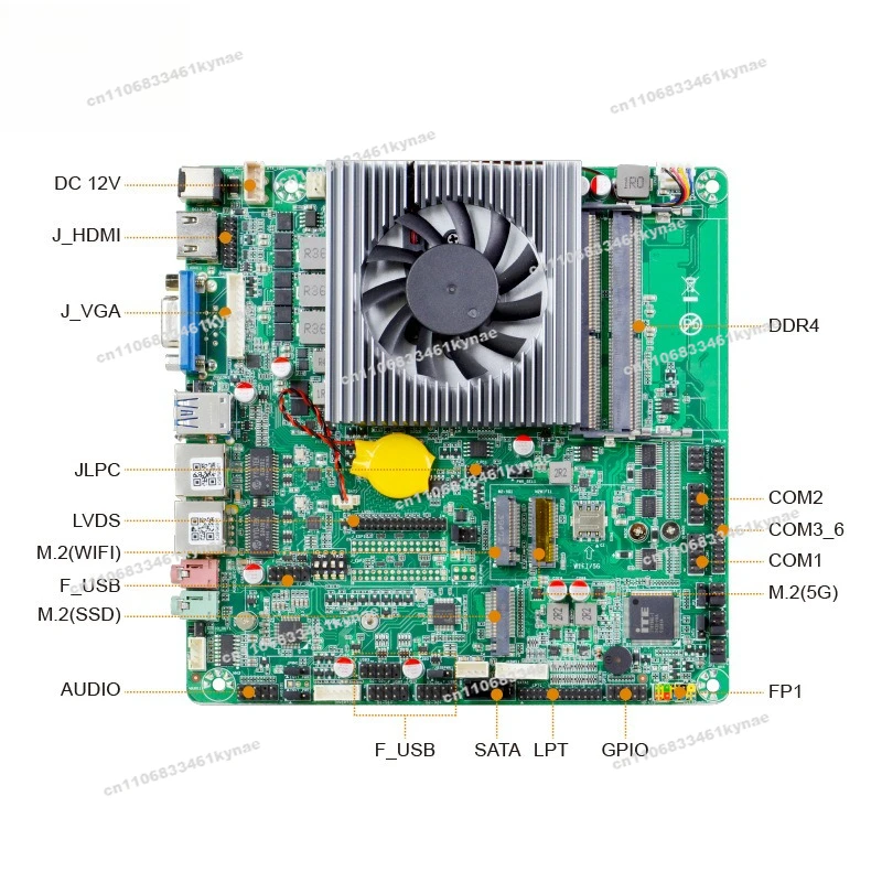 Suitable for Industrial Control Main Board 10th Generation I3/i5/i7 Mini ITX Dual Network Port 6 Strings