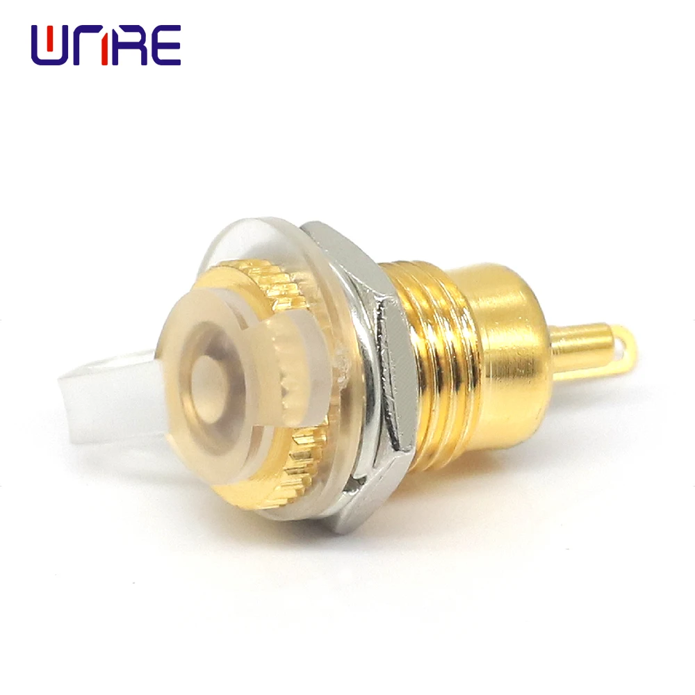 Gold Plated High Duty 15A DC-099 5.5 x 2.1mm 5.5*2.5 DC Power Female Socket Jack Panel Mount Connector Adapter with Transparent 