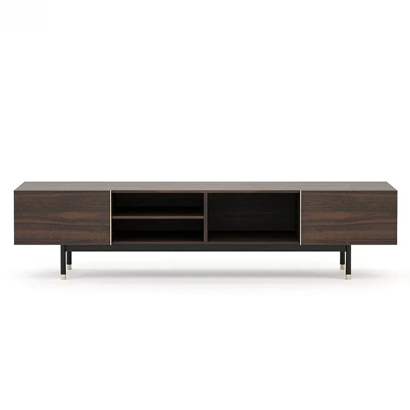 

minimalist TV cabinet light luxury living room size simple modern TV cabinet solid wood