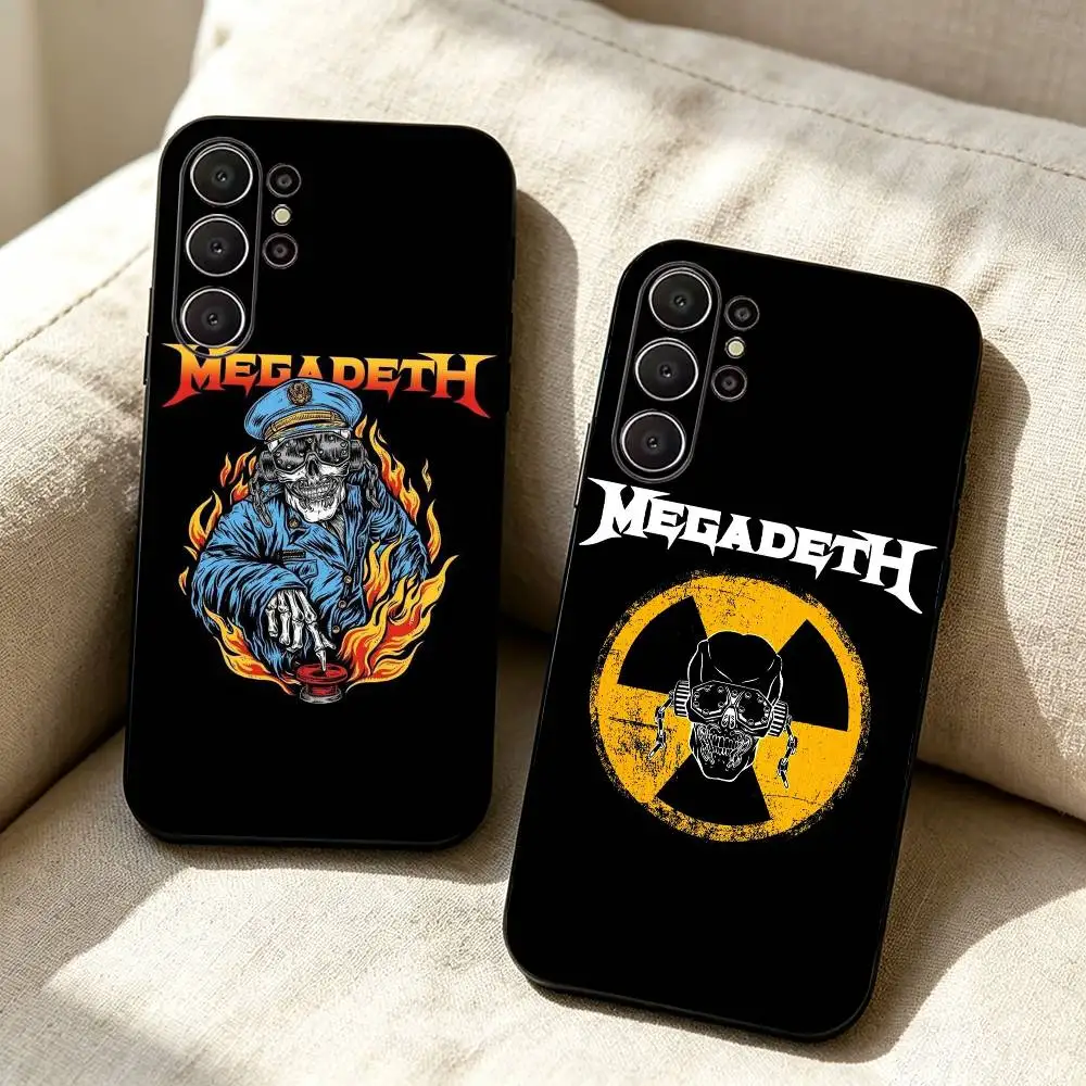 Thrash Metal Megadeth  Phone Case For Samsung S26,S24,S21,S22,Plus S23,S30,Ultra,S20,Fe,Black Soft Silicone