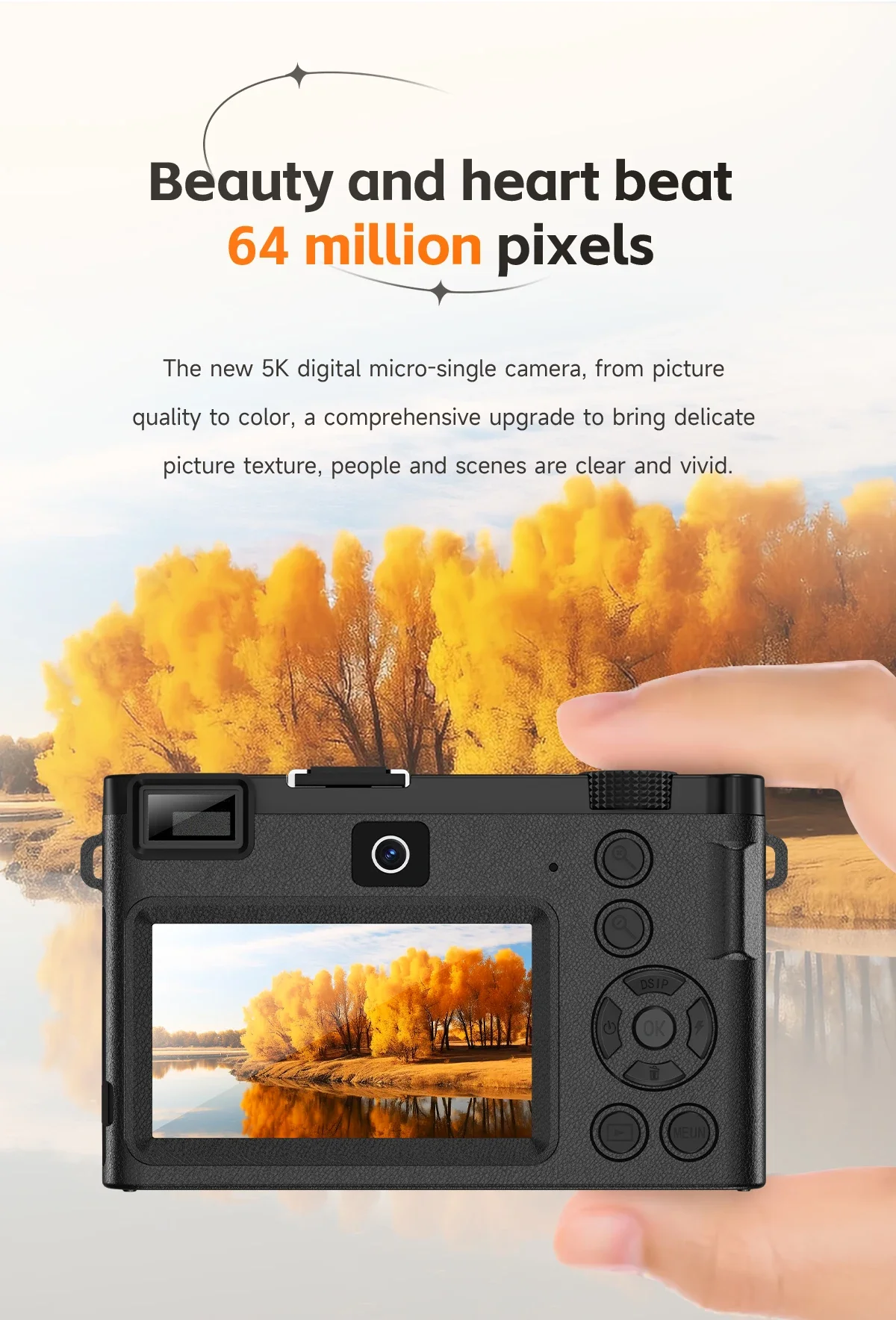 Description Picture 4 of itemDigital Camera WIFI 5K Full HD 64MP AP Remote Control Sport Digital Camcorders Dual Lens 18X Zoom Taking Photo with 3 IPS Screen