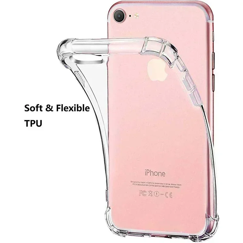 Funda Original para iPhone SE 2020 SE 2022 7 8 cristal suave transparente a prueba de golpes Funda de teléfono para Apple iPhone SE 2016 Funda trasera