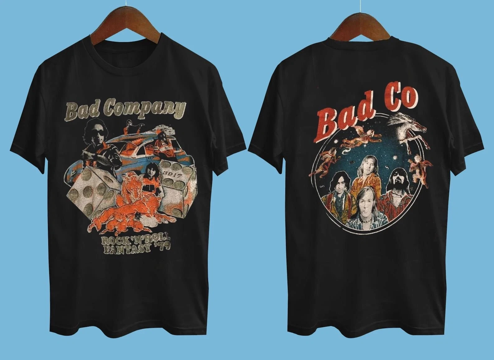 

Bad Company Band Short Sleeve Shirt Unisex T-Shirt Printed Casual T-Shirt y2k Top Harajuku Oversized T-Shirt goth women clothing