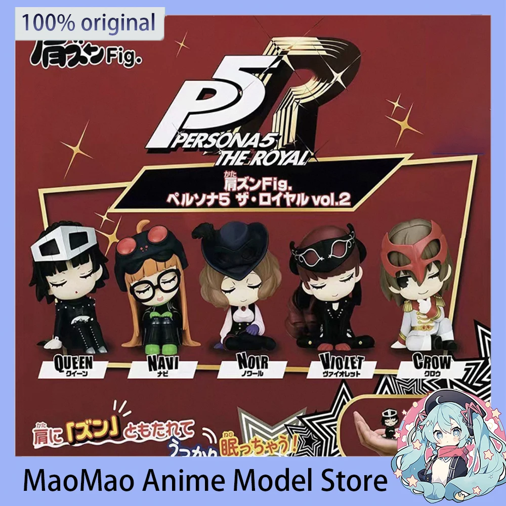 

In Stock Original PERSONA5 Q version Gashapon Akechi Goro Sakura Futaba Niijima Makoto Anime Action Figure Cartoon Model Toys