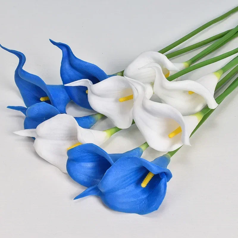 1 Pcs Colours Flower Artificial Calla Lily Silk Flowers for Home Kitchen Wedding Bridal Shower Fake Flower Decorations