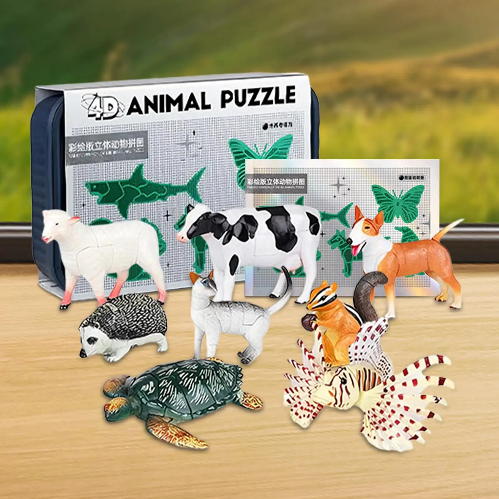 キッズパズル 3D リアルモデル DIY ゲーム 教育用動物パズル 男の子用 クリスマス 誕生日 教室 イースター 旅行 パーティー