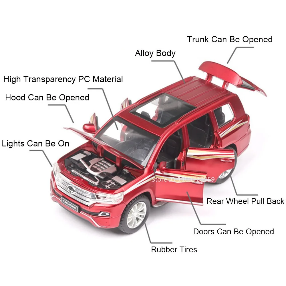 1:32 Bilancia Crown Croiser Giocattolo Modello di Auto In Lega Pressofusa Suono Luce Porte Aperte Tirare Indietro Collezione di Gomma Pneumatici per I Regali Del Bambino