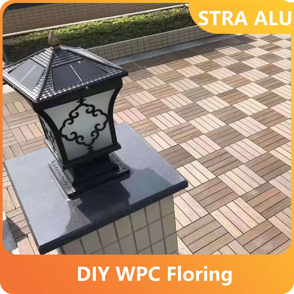 

3 items Outdoor privacy garden fence easy to install, fire-resistant 3D embossed WPC fence panel