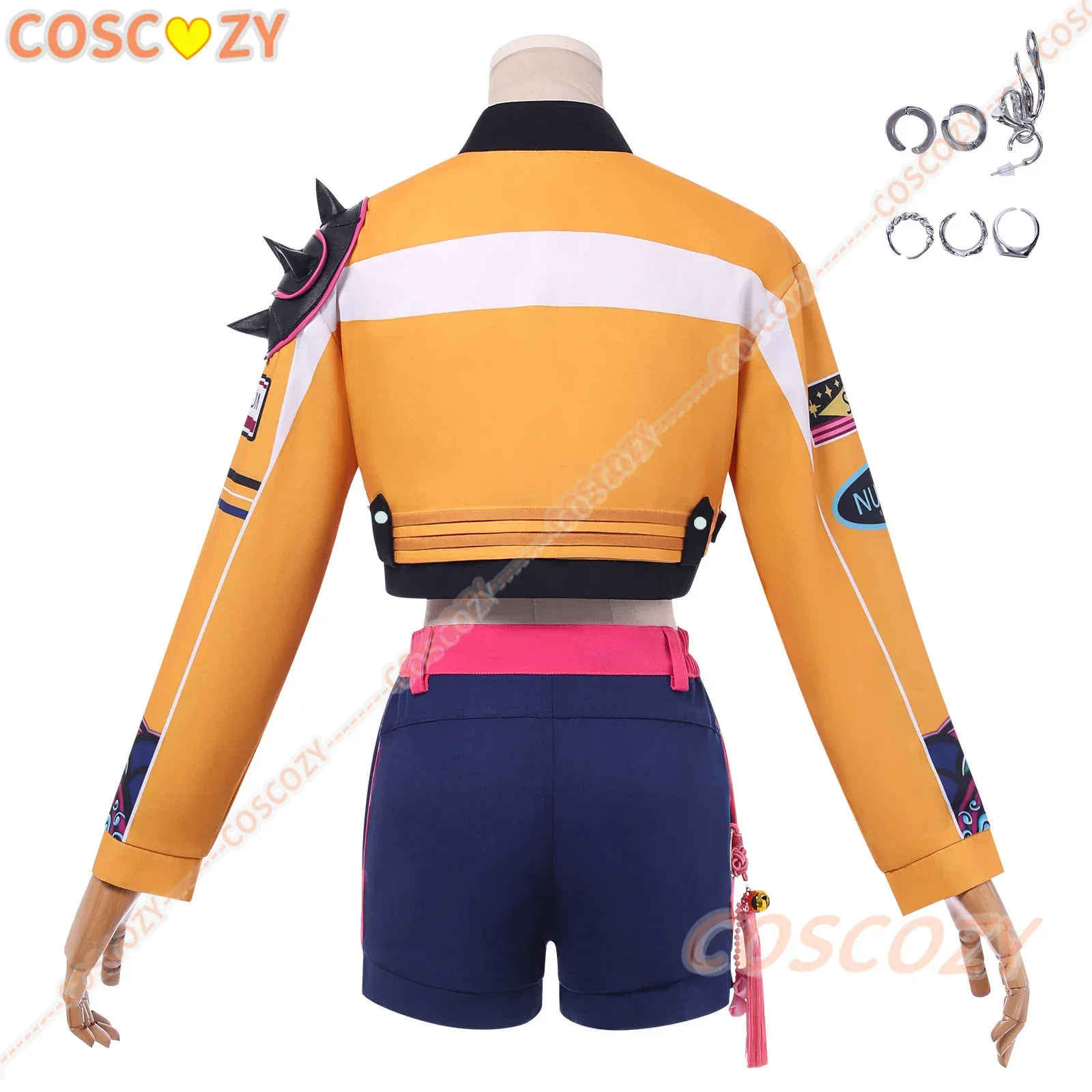 CosplayK-Pop Demon Hunters Rumi Cosplay disfraz peluca 1,2 m uniforme Halloween carnaval fiesta Navidad juego ropa de rol ropa W