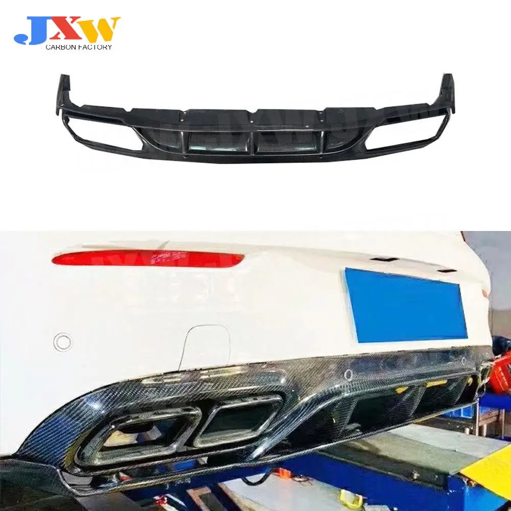 

Carbon Fiber/ FRP Car Rear Bumper Diffuser Lip For Benz C Class W205 C205 C63 AMG Coupe 2015-2020 Convertible Spoiler Splitters