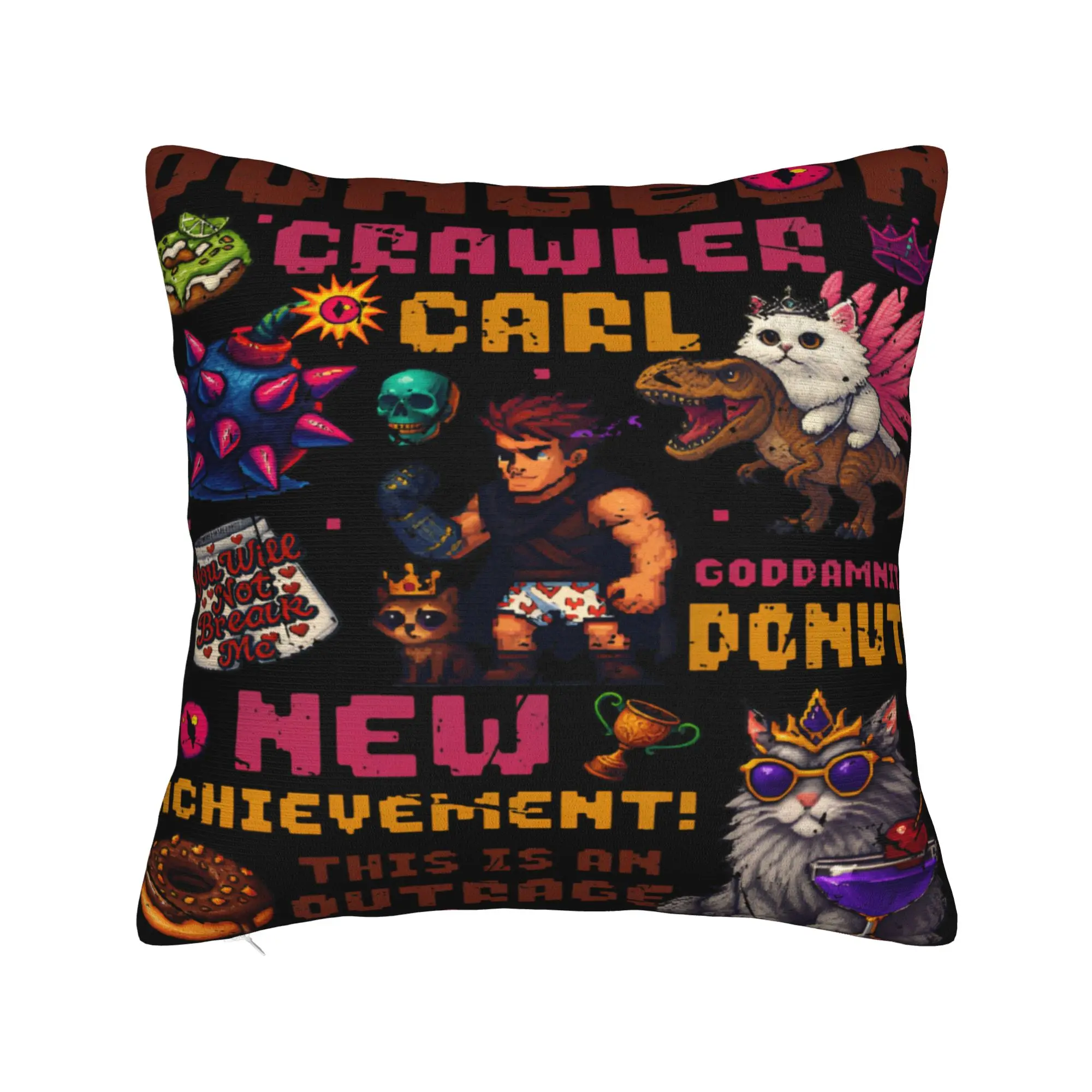 Dungeon Crawler Carl Game  Pillowcases Stuff Printed Cushion Cover  Pillow Covers Living Room Decorations Square Multiple Sizes