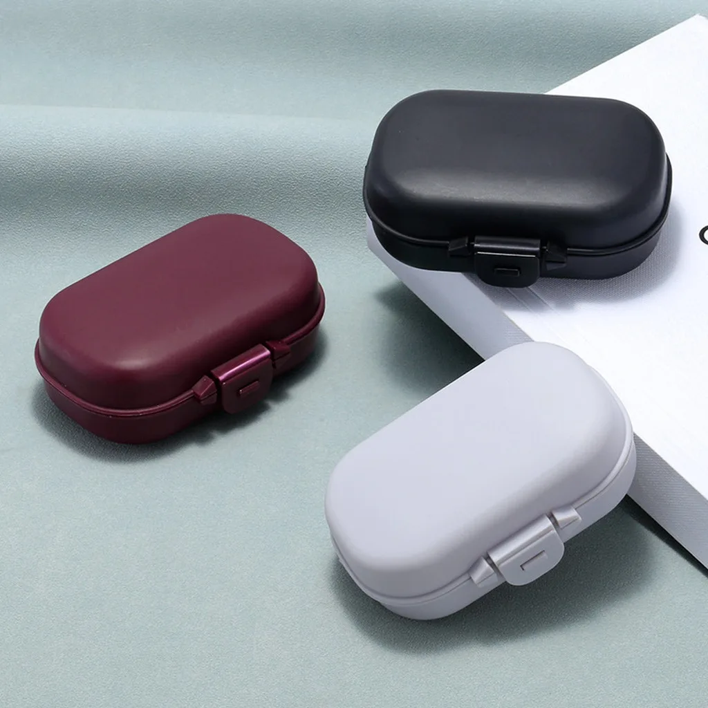 Portable Medicine Box Jewelry Storage Colorful Plastic Box With Snap Folding Vintage Box, Folding Box For Storing Eyeglasses