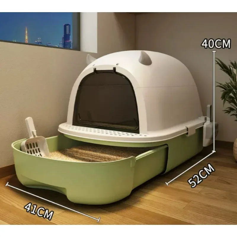 For Extra Large Odor-proof  Litter Box Fully Enclosed  Toilet Foldable Storage Drawer-style Cat Litter Box Pet Supplies