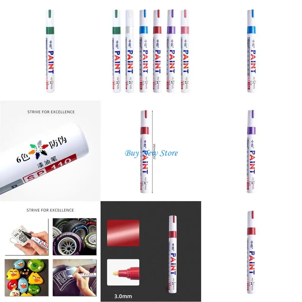 

20CE Water Resistant Paint Pen Paint Marker Works on Rock Painting, Fabric,