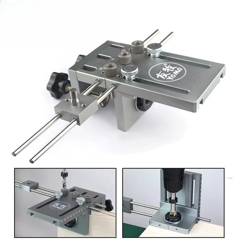 Maschera per tasselli in legno Kit guida per foratura per la lavorazione del legno Localizzatore Kit di maschere per tasselli di alta qualità per il collegamento di mobili