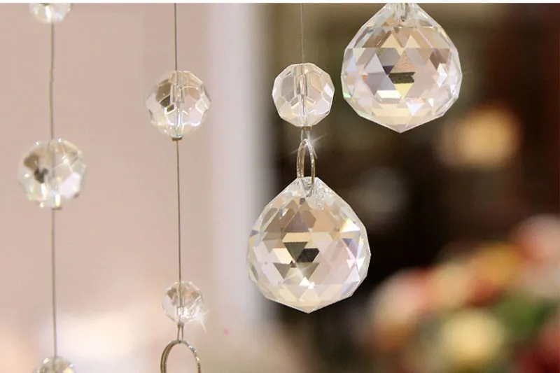 Fashion Crystal Glass Bead Curtain Indoor Home Decoration Luxury Wedding Backdrop Decoration Supplies Background Decoration