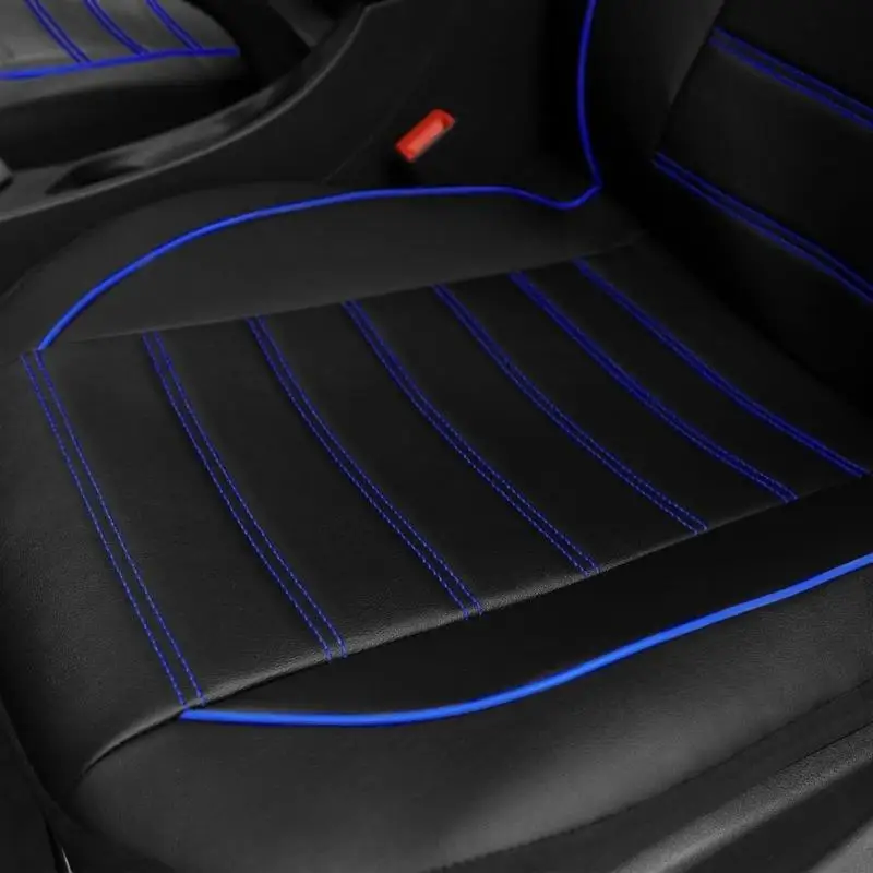 M76E Strukturierter Look Autositzbezug Kissen Universelle PU-Ledermatte für sicheres Fahren – Detail 6