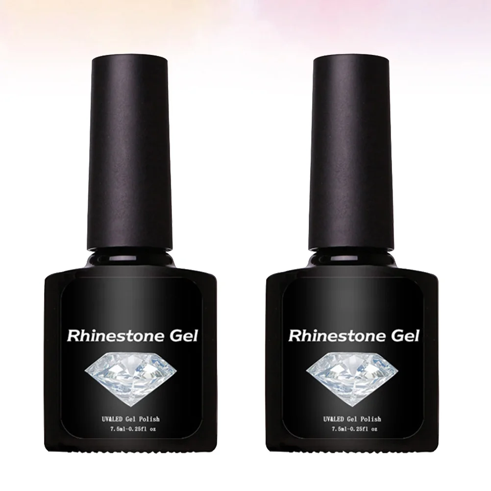 Juego de pegamento para uñas postizas naturales, Kit de herramientas de manicura duradero, accesorios de decoración de uñas, Gel, 2 uds.