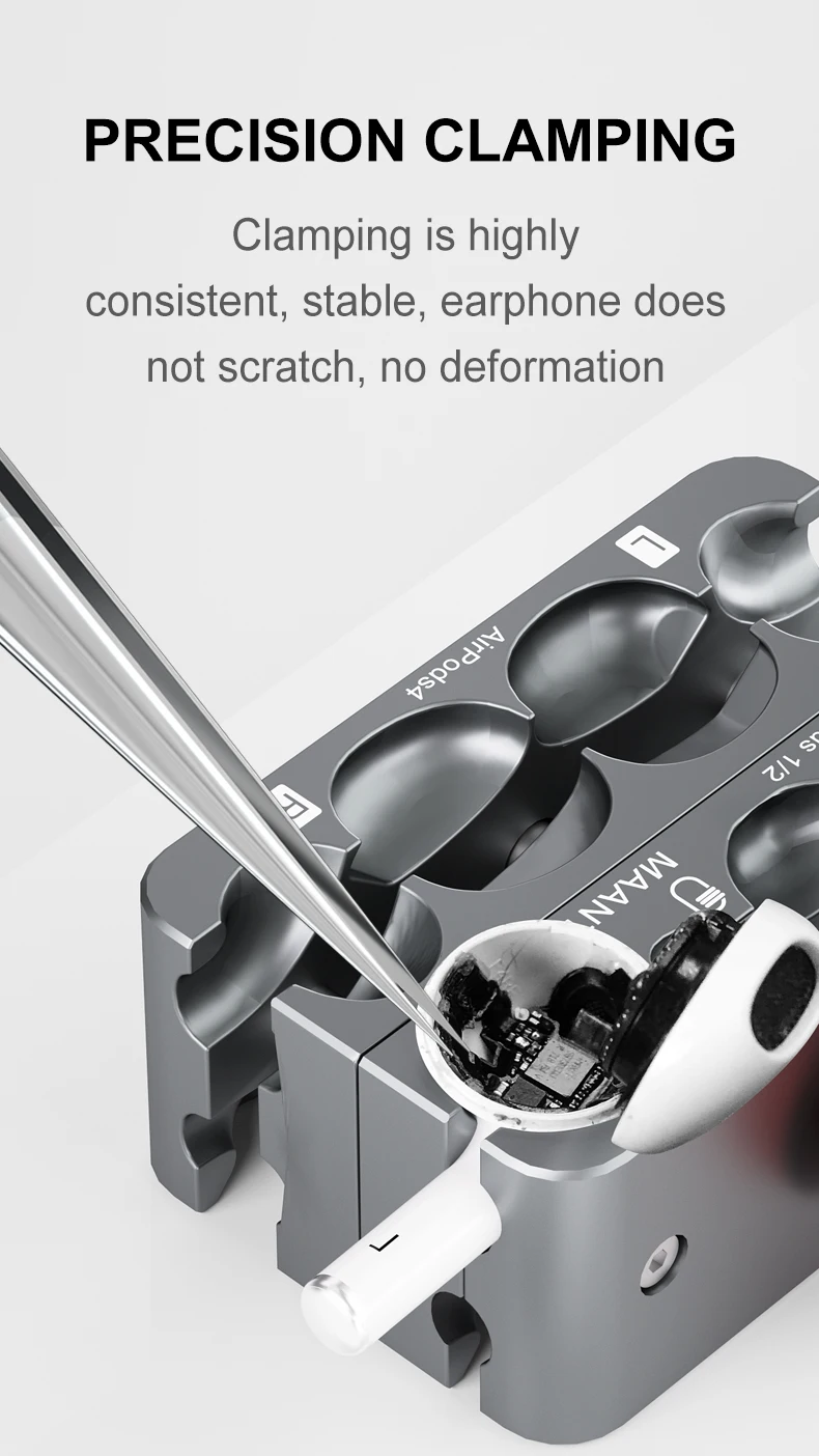 MaAnt P1 Rotierende Kopfhörer-Reparaturhalterung zum Öffnen der Abdeckung für Air Pods 1. und 2. Generation, Ersatz-Separationswerkzeug – Detail 5