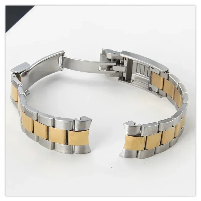 Pasek do zegarka Rolex Daytona Oyster Perpetual Submariner Seiko NH35, bransoleta na nadgarstek, solidna stal nierdzewna, szerokość 21mm 20mm