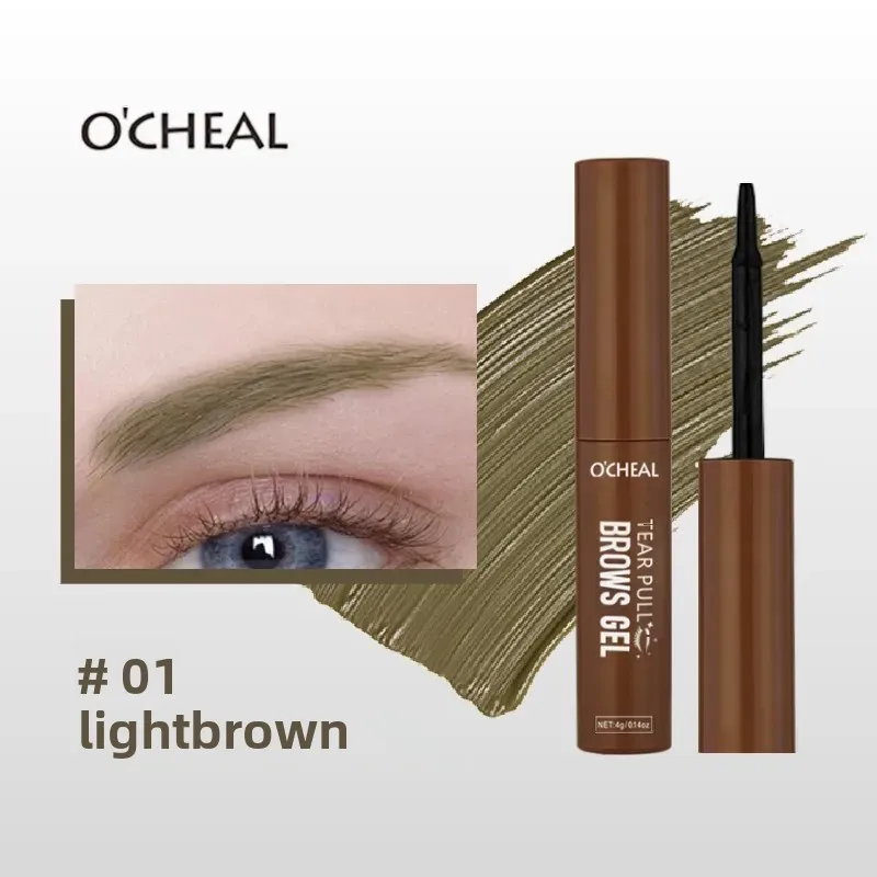 Tinte para cejas O'CHEAL - Pull & Tint, Raíz - de - Definición de raíces, Natural & Wild - Look Brows, larga duración, resistente al agua y al sudor