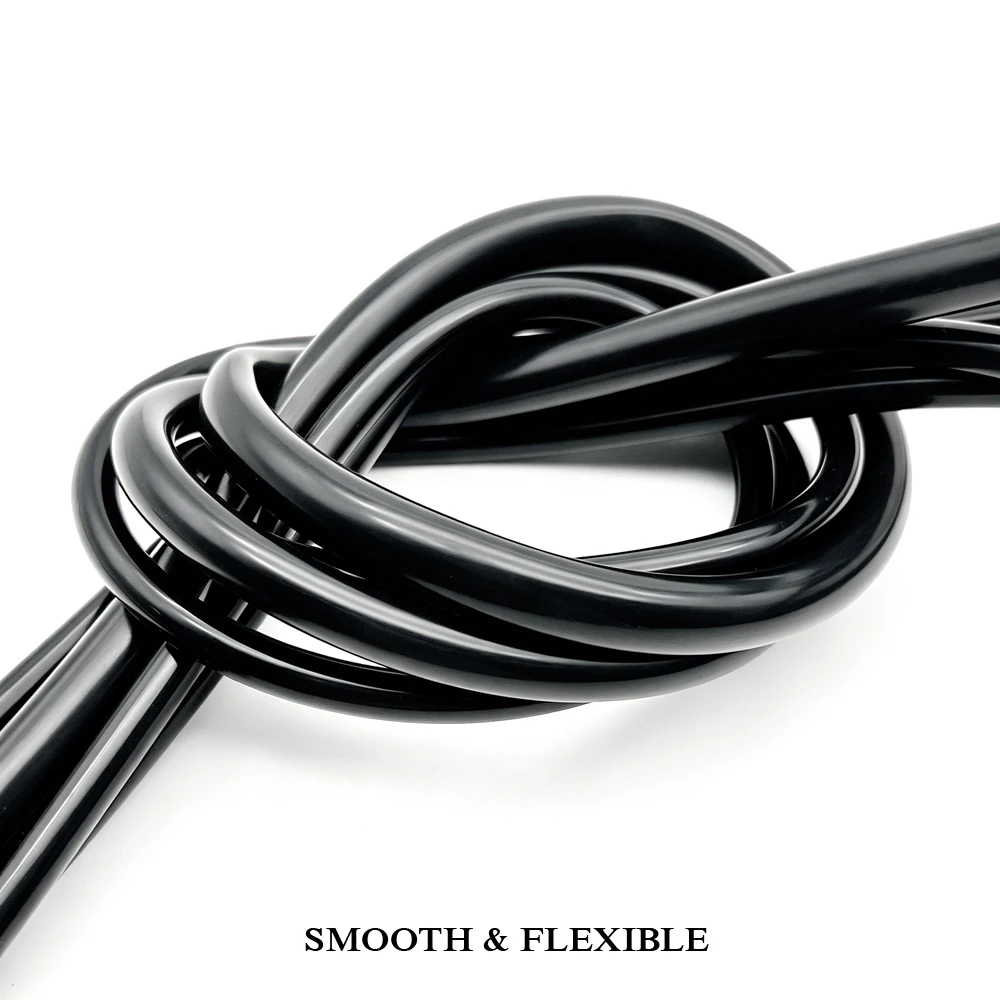 Black flexible food grade silicone tube ID 2~25mm Easy to bend/wear-resistant/water dispenser guide and delivery hose