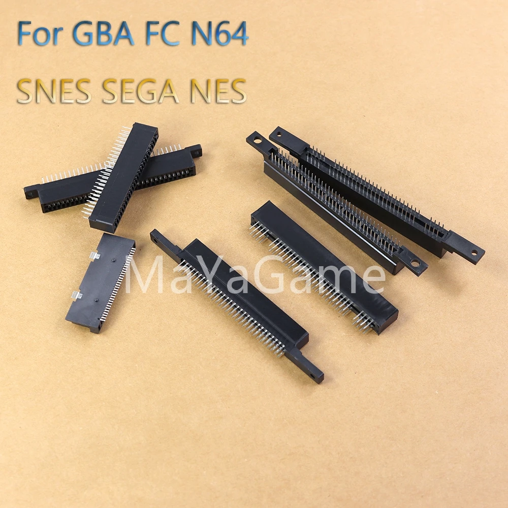 1pc For GBA N64 SEGA Famicom FC NES SNES Game Cartridge Card Slot Connector Adapter Reader