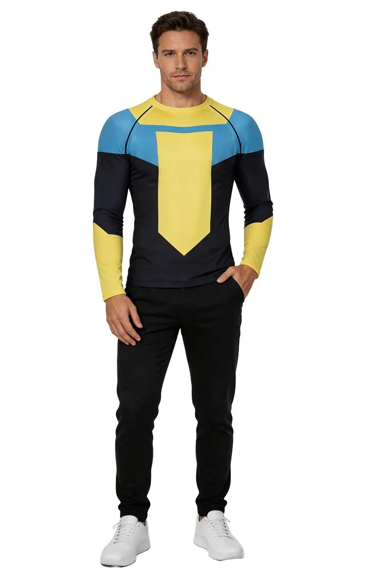 Viltrumite Kompressionsshirt Invincible Cosplay Rash Guard Tauch-T-Shirt BJJ Boxen MMA Bademode Herren Rashguards Gym Top Kleidung – Detail 10