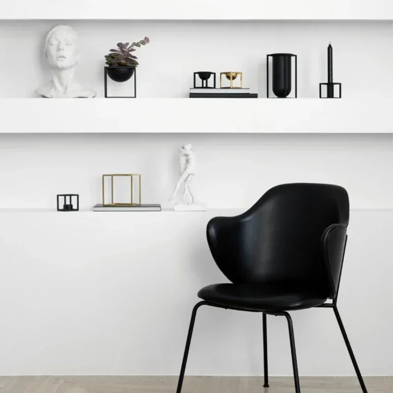 

Железный стул, современное домашнее кресло, подлокотник, обеденный стул, гостиная, кабинет, спальня, стул для отдыха