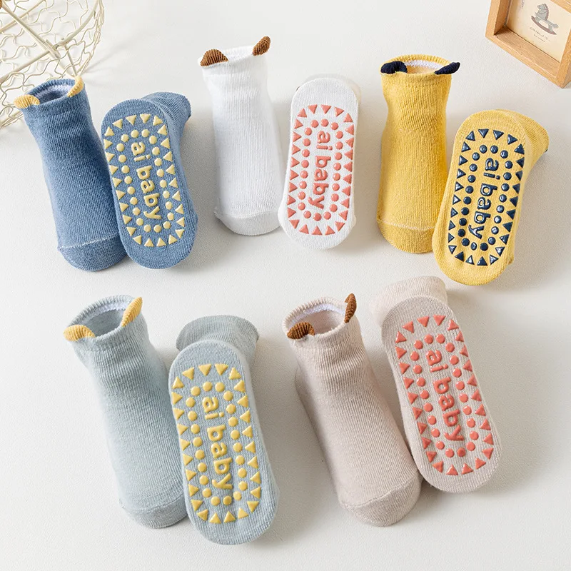 Chaussettes en coton pour nouveau-né, épaisses et chaudes, pour garçon et fille de 0 à 3 ans, automne et hiver