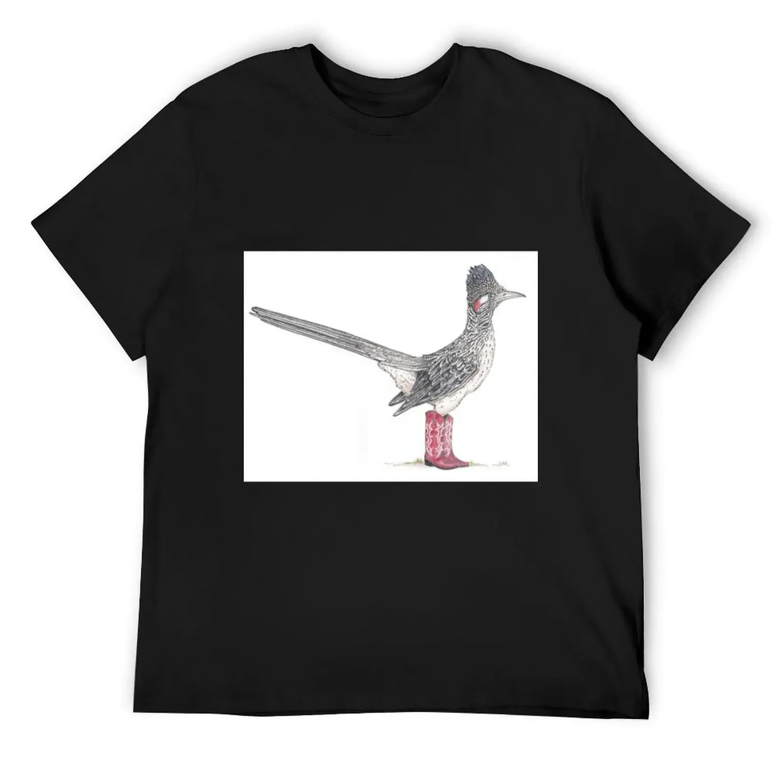 Roadrunner in cowboy boots T-Shirt oversizeds tops shirts men