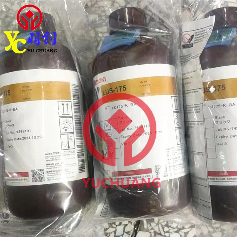 New Date Original Mimaki LUS-175 Ink 1000mL JFX200 Ink With Chip PR200 Primer for Mimaki UJF3042/6042 Inkjet Printer MYCKLcLmCLW